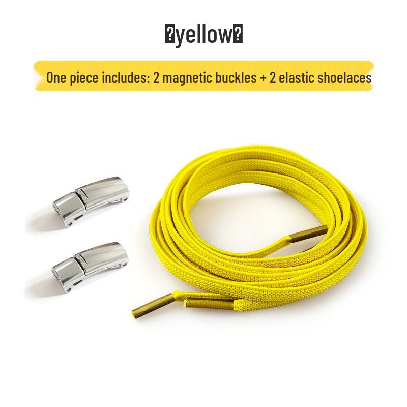 Colorful Elastic Magnetic No-Tie Shoelaces for Adults & Kids