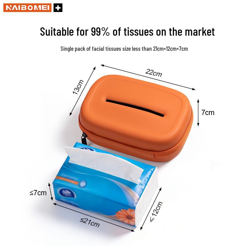 Boîte à mouchoirs de voiture compatible pour Xinrongwei D7/RX5/i5/RX8/RX9/RX3/Ei5 Tissus extractibles de console d'accoudoir