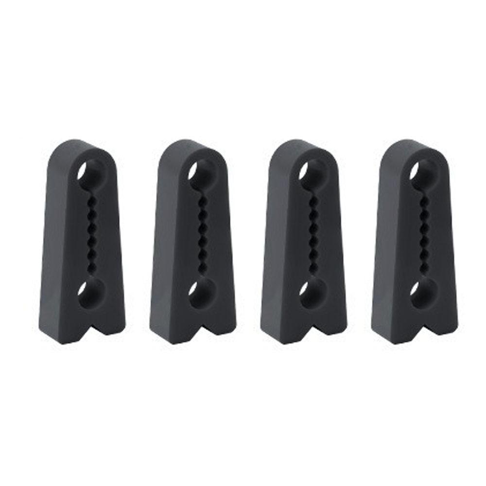 4 szt. Dźwiękoszczelne Osłony Zamków Drzwi Samochodowych Silikonowy Tłumik Dźwięku Bufor Zamka Drzwi Akcesorium Samochodowe