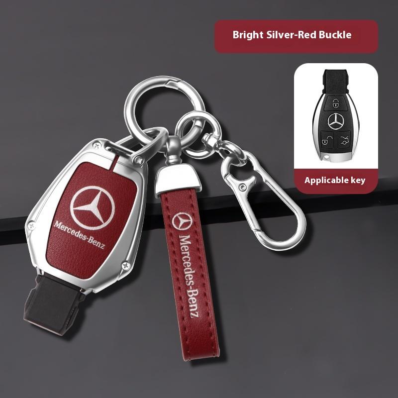 Car Sticker For Mercedes-Benz A B C E G S V Class GLA GLC GLE GLK Vito Sprinter SL SLK Viano ML Car Zinc Alloy Key Case Bag Meta