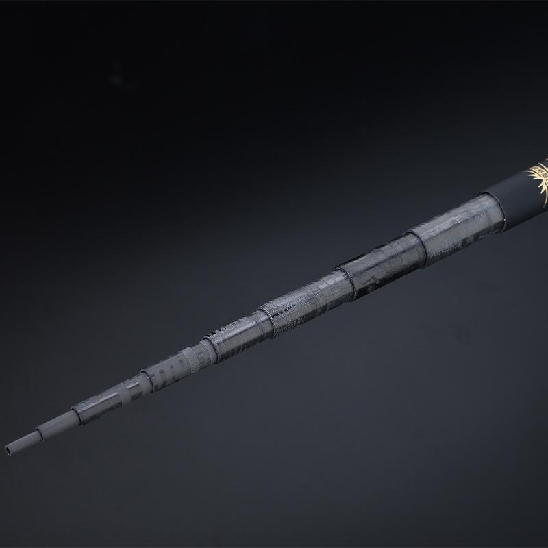 Stream Carbon Fiber Retractable Fishing Rod, 55-69cm Short Section for Leisure Fishing
