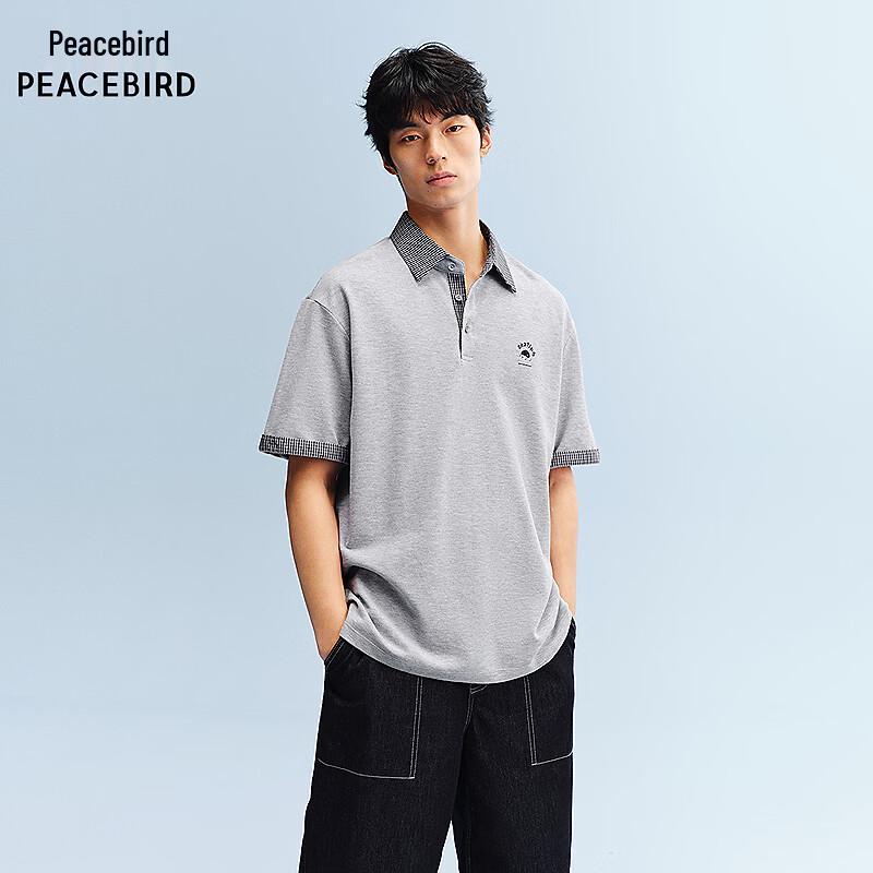 PEACEBIRD Men's Skateboard Dog Collaboration Antibacterial Polo Shirt