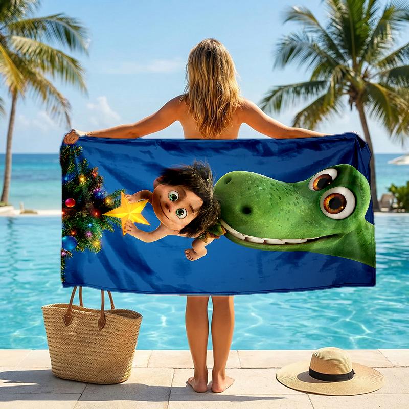 Good Dinosaur Fashion Beach Towel: Ideal for Summer Adventures Soft, absorbent and quick drying suitable for swimming and bathing