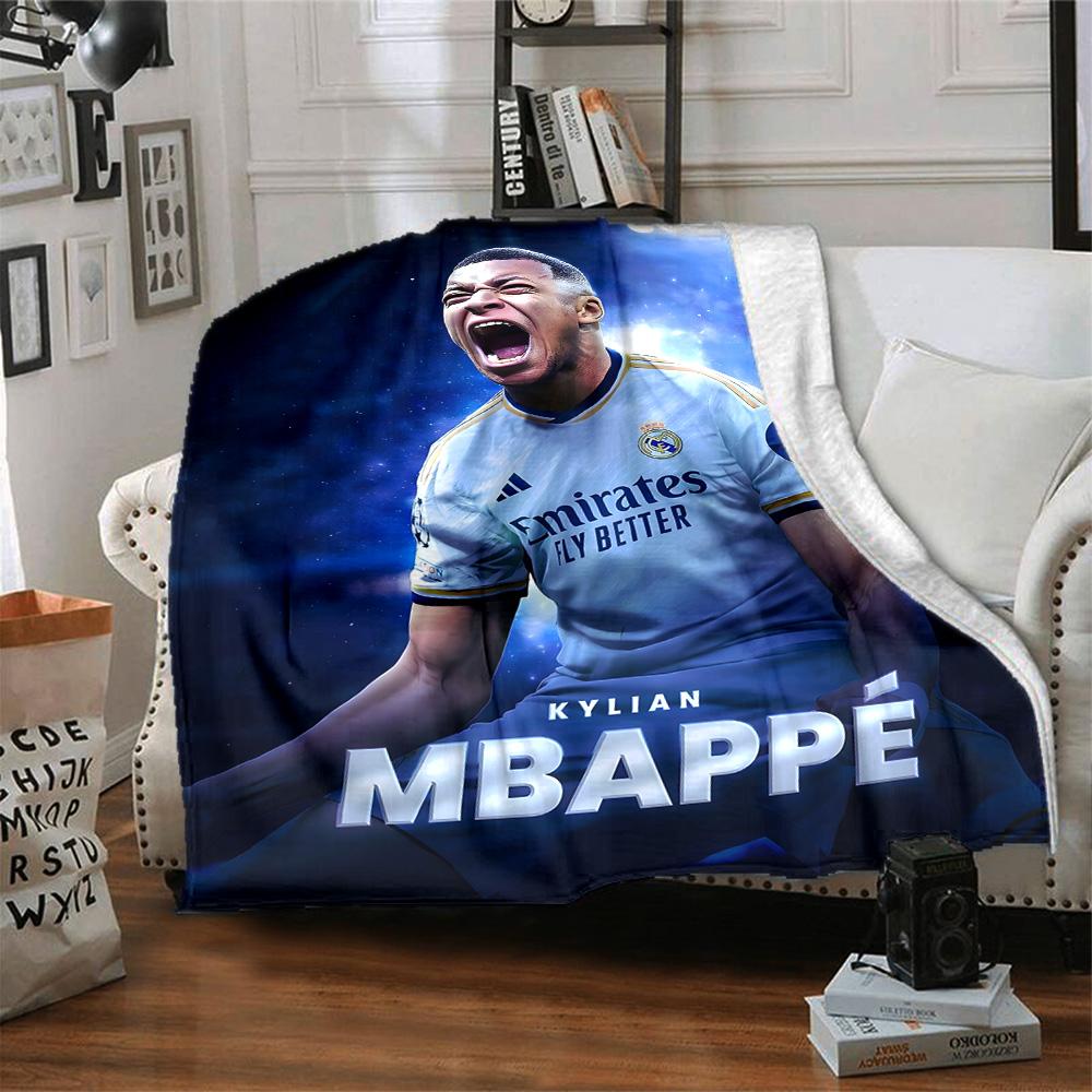 1pc Mbappe10 Blanket, Gift, for Men and Women, Soft Blanket, Good for Sofa Bed Couch Travel, Lightweight Flannel Blanket