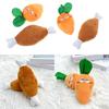 Squeaky Chicken Leg/ Carrot Shape Dog Chew Toy Soft Cleaning Massage Supplies Pet Cloth Stuffed Shape Molar Pet Toy