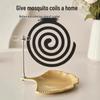 Magnetic Mosquito Coil Holder with Detachable Ash Tray and Clips