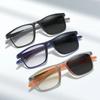 Square Frame Reading Pochromic Glasses Eye Protection Blue Ray Blocking Eyewear Flexible Color Changing Presbyopia Sunglasses