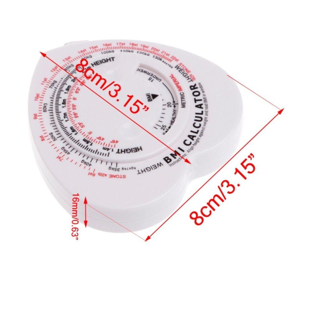 BMI Calculator Heart Shape Tape Accurate Measurement Tool New Body Measuring Tape