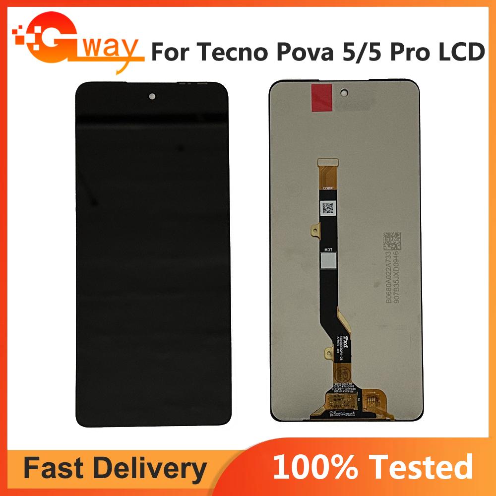 

LCD Screen and Digitizer Full Assembly For Tecno Pova 5 Pro LH8n