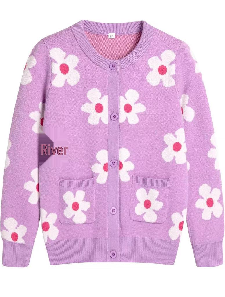 European-Size Parent-Child Jacquard Christmas Sweater Pullover for Autumn and Winter