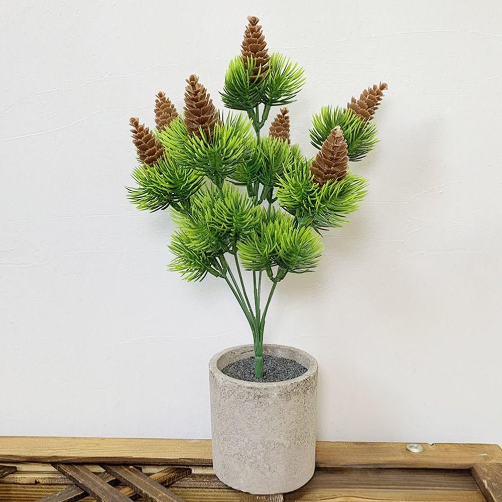 Green Artificial Pine Branches DIY Accessories Fake Pine  Festival Ornament