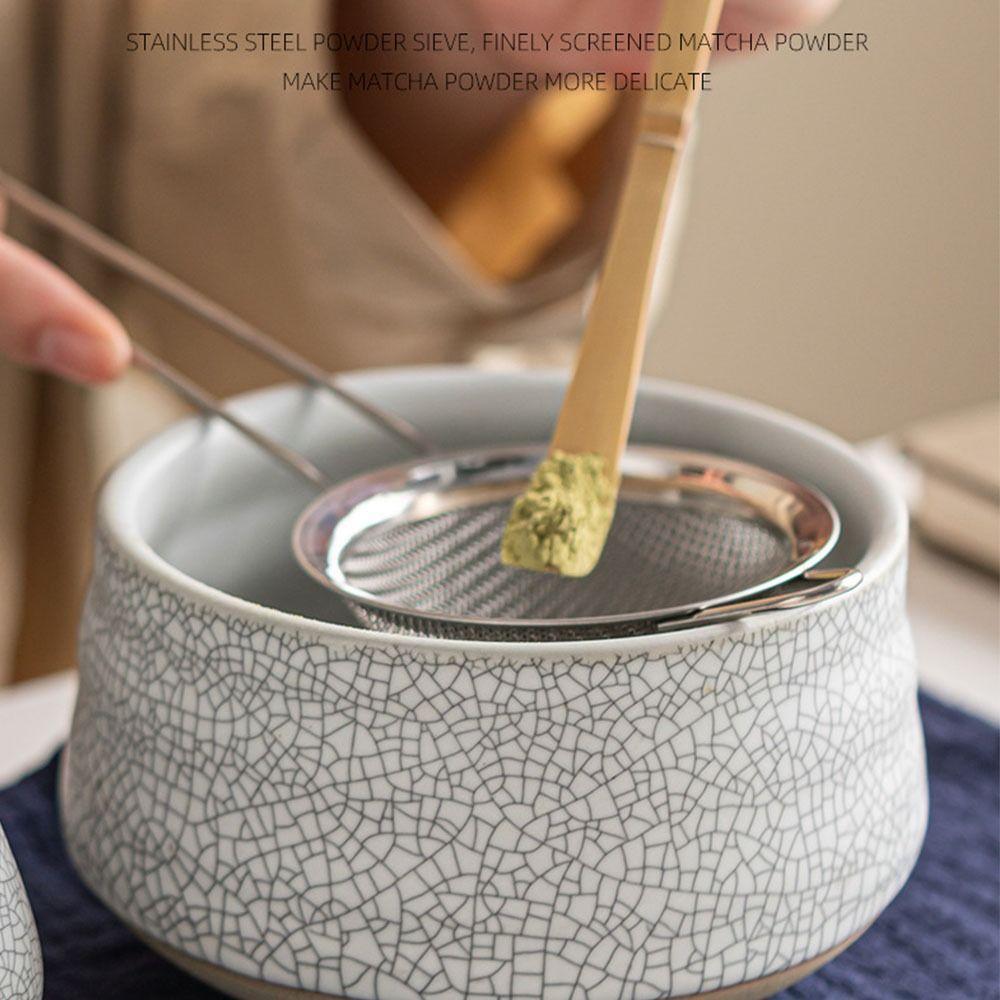 8Pcs with Pouring Spout Japanese Matcha Set Reusable Matcha Making Kit Matcha Equipment