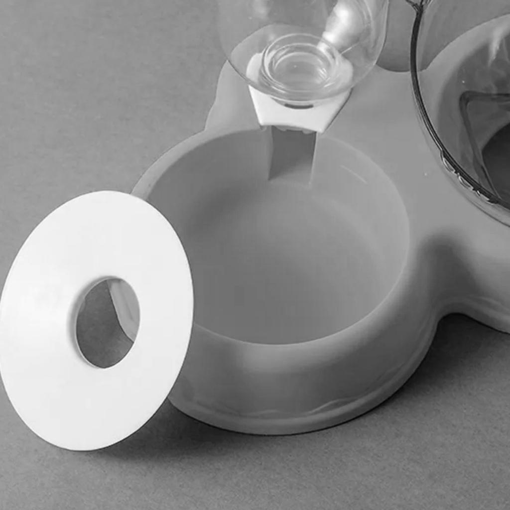 Triple Bowl for Cats and Dogs with a Water Dispenser and a Stand and a PetJet Water Fountain