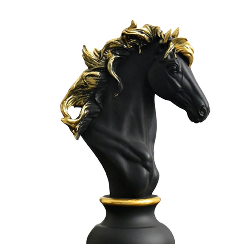 Chess Statue Sculpture Ornament Collectible Figurine Furnishings