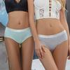 3 ks dámské kalhotky z bavlny, prodyšné spodní prádlo, roztomilé dívčí spodní prádlo s písmenky, velikost M-XXL