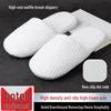 Winter Thickened Coral Fleece Anti-Slip Hotel Slippers for Home