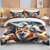 Lion Fox Horse Eagle Wolf   Bedding Set Duvet Cover 1 Duvet Cover 2 Pillowcases Adult and Child Bedding Set Luxury Holiday Gifts