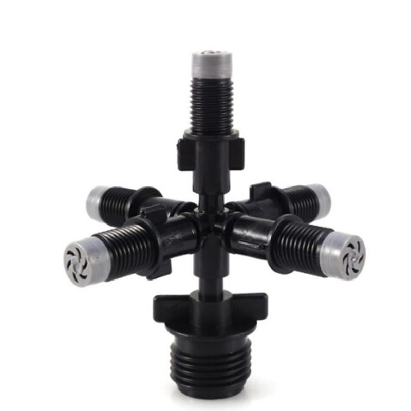 5-Head Adjustable Garden Spray Nozzle Greenhouse Automatic Sprinkler Adapter