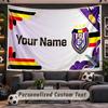 Anderlecht FC logo Personalized Tapestry Support Custom Name, Wall Art Home Decoration
