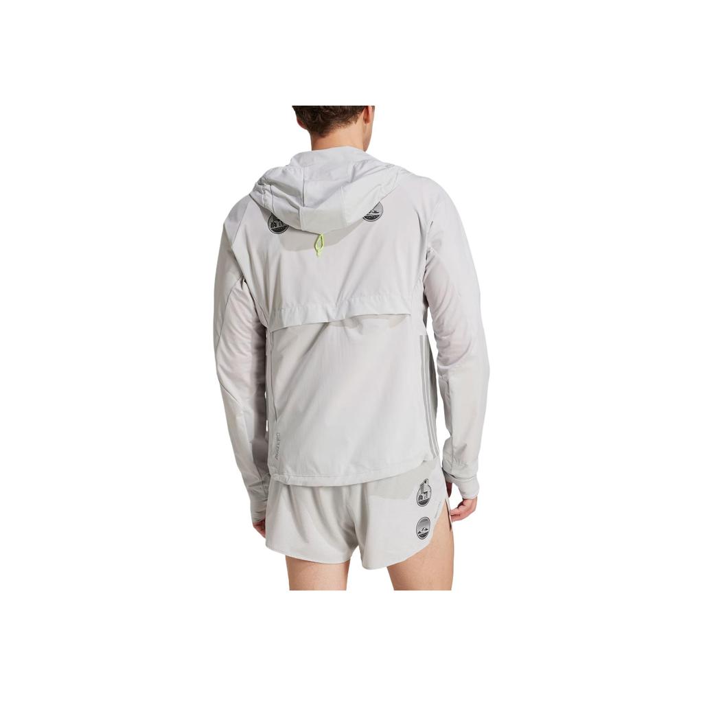 adidas Adizero He Jacket Limited Edition Hakone Casual Comfortable Windproof Waterproof Jacket Men Jacket Light-Gray JM7900