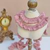 Glitter Ribbon Fabric 5cm*1Yard Ruffle Trim Decoration Lace Fabric  Dolls Clothes