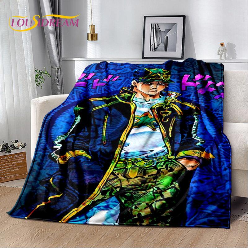 jojo's Bizarre Adventure Anime Soft Plush Blanket,Flannel Blanket Throw Blanket for Living Room Bedroom Bed Sofa Picnic Cover 3D