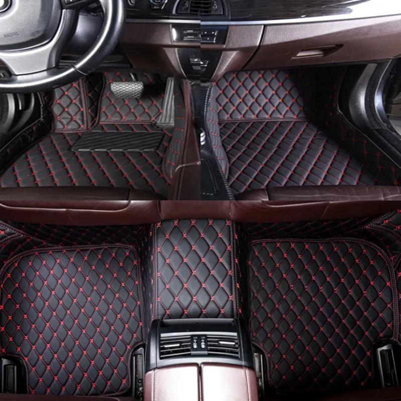 Car Floor Mats Special Waterproof And Non-slip Leather Carpet For BMW 3 E90 2004-2012 Years Car Accessories