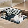2 In 1 Cat Bed Play Tunnel Sleeping Mat with Removable Kitty Training Interactive Toy