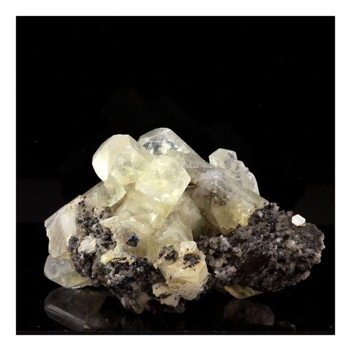 Pierres et Minéraux. Calcite + Chalcopyrite. 364.70 ct. Joplin Mine, Arizona, USA.