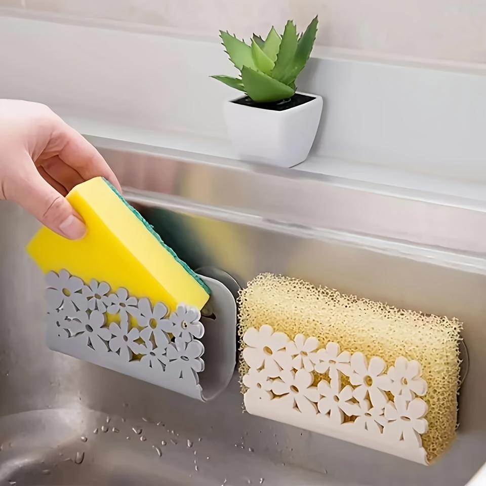 1PC Sink Hollow Shelf Kitchen Scrub Drain Rack Bathroom Soap Rack