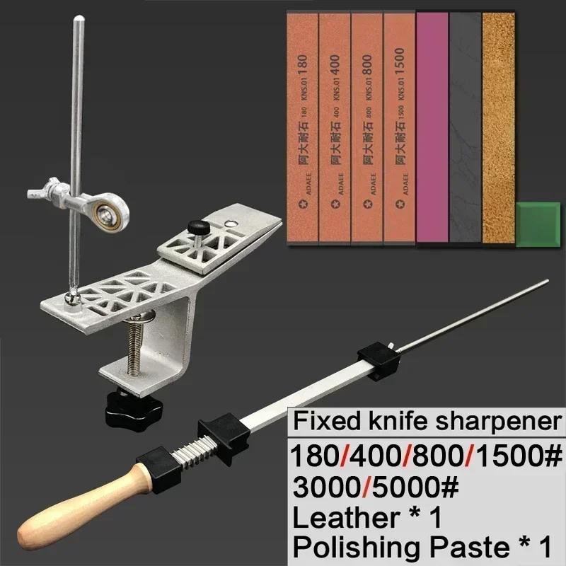 Fixed Knife Sharpener Professional Angle Sharpening Stone Kitchen Whetstone Grinding System Honing Diamond Grinder Woodwork Tool