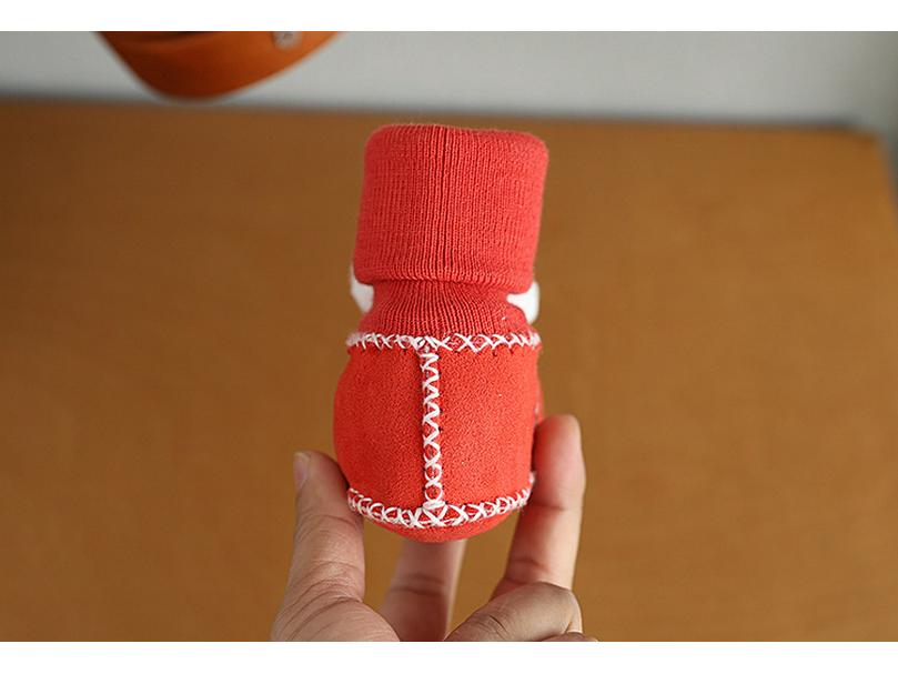 Buty Jesień/Zima dla Niemowląt i Małych Dzieci: Ciepłe, Bawełniane, Antypoślizgowe, Wzór Kreskówkowy, Wiatroszczelne, dla Dzieci w Wieku 0-1 Lat