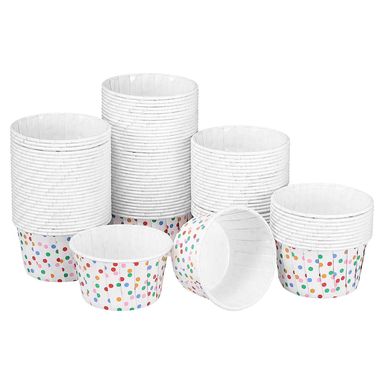 

Paper Ice Cream Bowls Dessert Yogurt Container Cups Cake Oversized Cupcake Liners