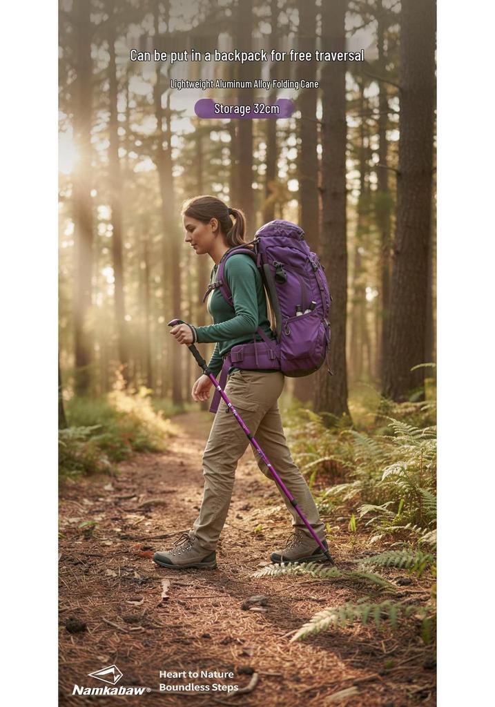 YituNamkabaw Ultra-light Foldable Aluminum Trekking Poles