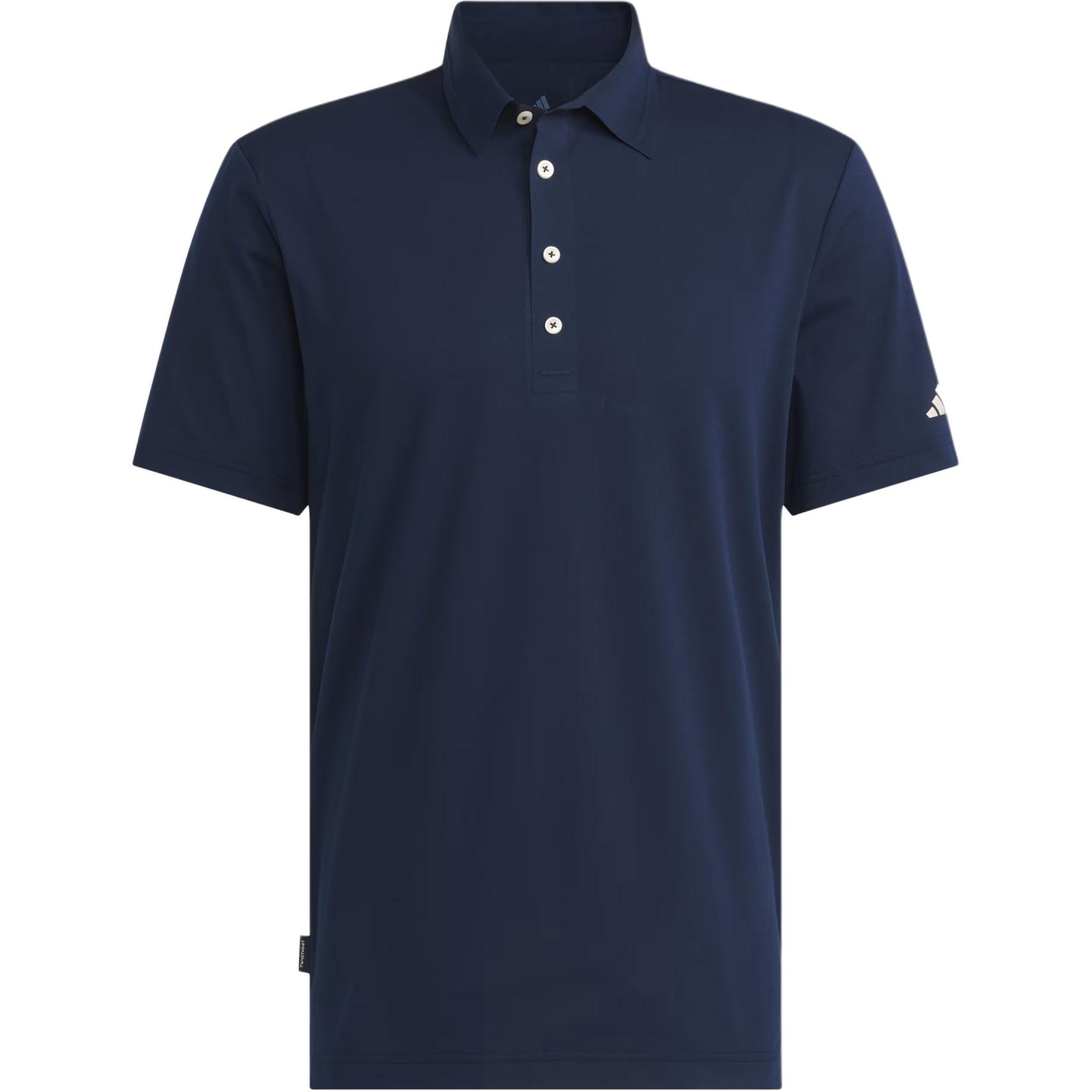 Adidas Ultimate365 Golf Twistknit Fashion Simple Soft Versatile Short Sleeve Polo Shirt Men Polo Shirts Navy-Blue JH1339 S