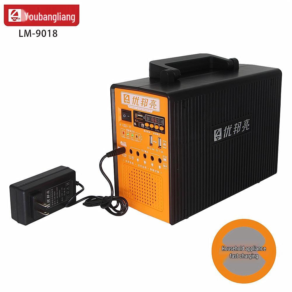 Sistem Muzical Multifuncțional Bluetooth cu Energie Solară pentru Pană de Curent Acasă (9018)