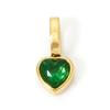 304 Stainless Steel Valentine's Day Charm Pendant 14K Gold Plated Heart Mini Multicolour Cubic Zirconia 11mm X 5.5mm, 1 Piece