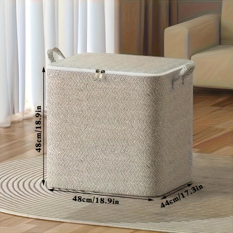 Spacious Waterproof Storage Box Cover - Durable Non-woven Fabric Organizer for Clothes, Blankets, and Other Items