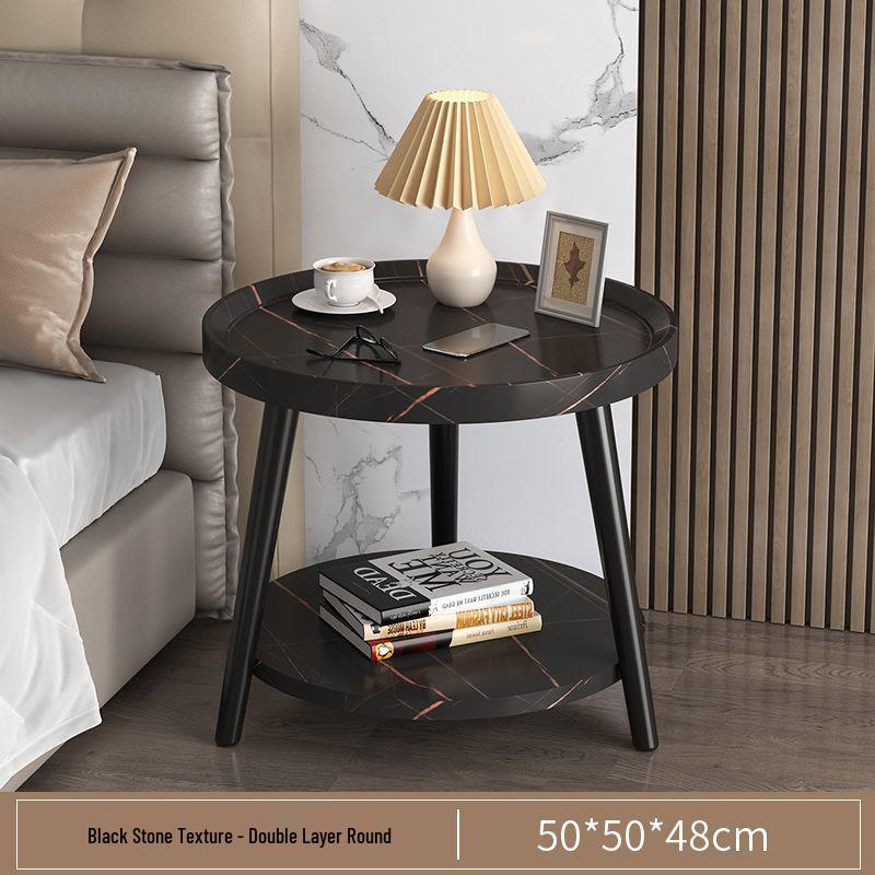 Double-Layer Floor Storage Rack: Perfect for Kitchen, Living Room, Bedroom, Coffee Table, or Bedside; Easy Installation
