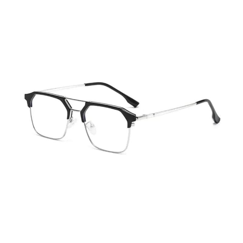 Luxury  Square Black Frame Myopia Glasses Anti-Blue Light Blocking Eyewear for Men and Women Near Sight Unisex Diopter