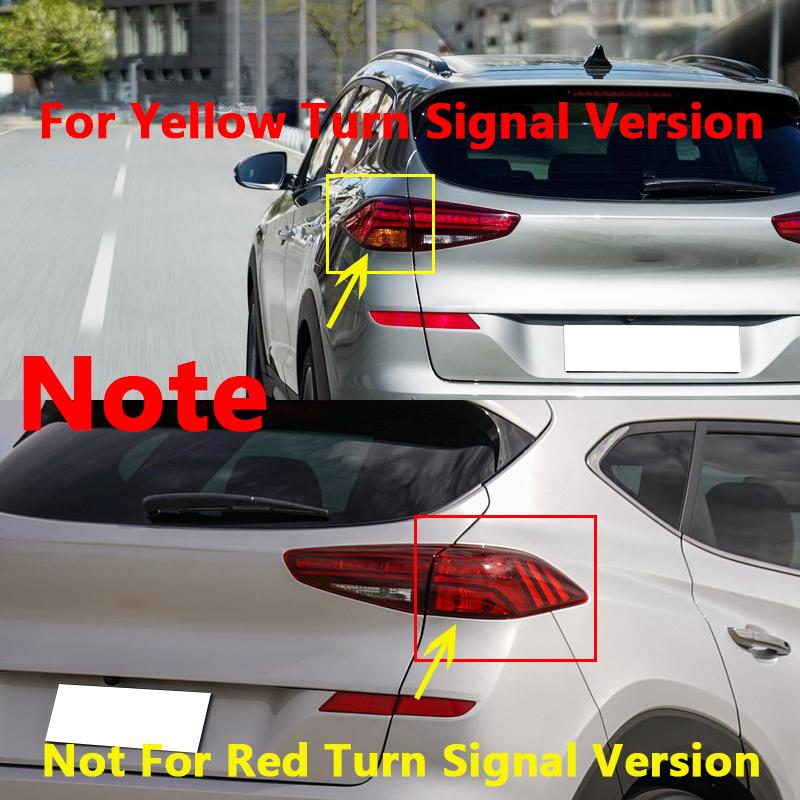 Yellow Turn Signal For Hyundai Tucson 2019-2025 Taillight Brake Signal Light Backup Light Driving Warning Light Flashing Light
