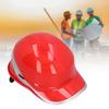 Red Hard Hat Shock Absorption Anti Smashing Adjustable Helmet with Reflective Stripe for Construction Sites