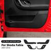 Für Skoda Fabia 2007-2014 2008 2009 Anti-Tritt Anti-Schmutz Aufkleber PU-Leder Autotür Anti-Kratz-Schutz Türverkleidung Schutzpolster