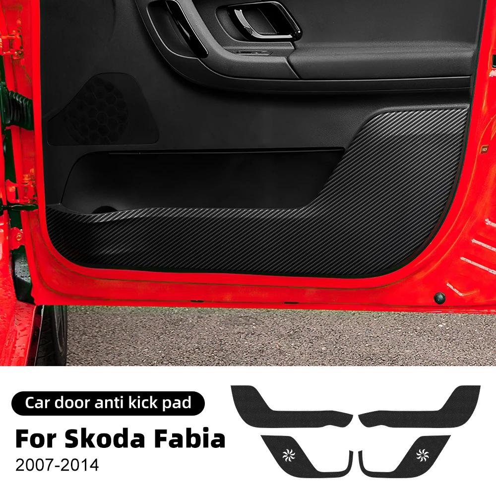Für Skoda Fabia 2007-2014 2008 2009 Anti-Tritt Anti-Schmutz Aufkleber PU-Leder Autotür Anti-Kratz-Schutz Türverkleidung Schutzpolster