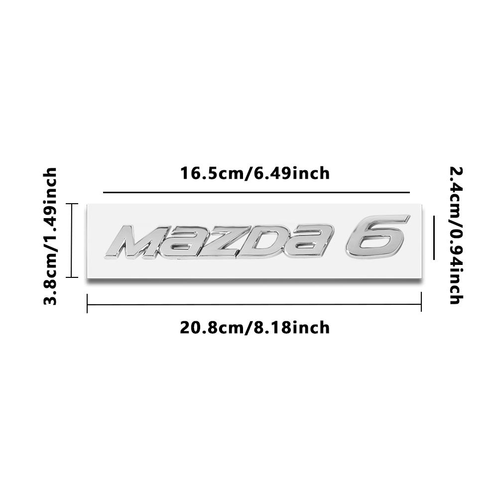 1pcs 3D ABS Car Metal Logo Letters Trunk Emblem Sticker For Mazda Axela Atenza CX-3 CX-5 CX-8 CX-7 CX-9 MS 6 5 3 2 Demio MPS MS k1