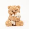 Plüsch-Teddybär und Hasen-Spielzeugset mit weichem Kurzplüsch für Kindergeschenk
