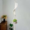 Jardinière suspendue avec glands, Pots de fleurs en coton tissé à la main, sac en filet de tapisserie, décoration de maison