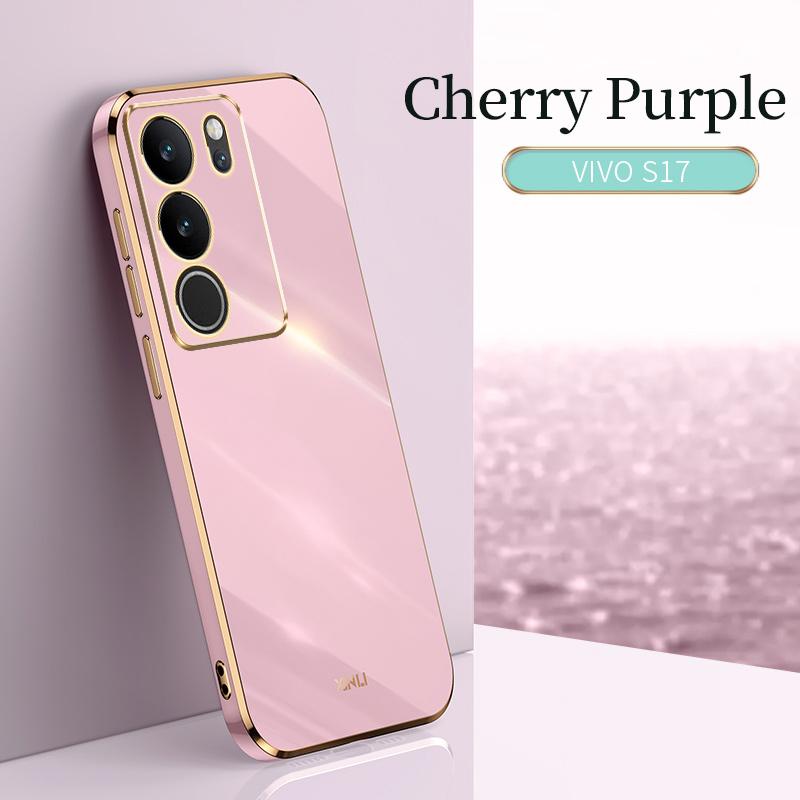 

Для Vivo V29 V 29 5G V2250 чехол Мягкая силиконовая задняя крышка 6D гальванический чехол для телефона For Vivo V29 5G фиолетовый