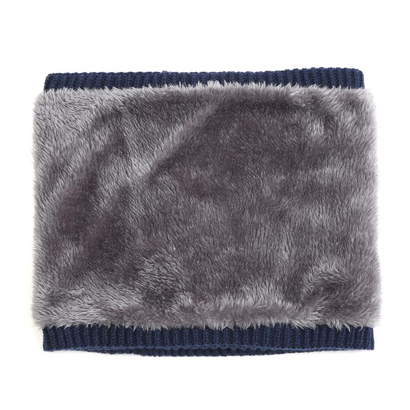 Neue Koreanische Mode Halstuch Männer Frauen Winter Gestrickt Fleecefutter Verdickung Warm Nackenring Schal Eleganz Halstücher Gesichtsmaske
