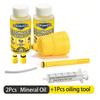 Hydraulic Bike Brake Bleed Kit + 60ml DOT 5.1 & Mineral Brake Oil Fluid, Disc Brake Maintenance Syringe Funnel Tool Set